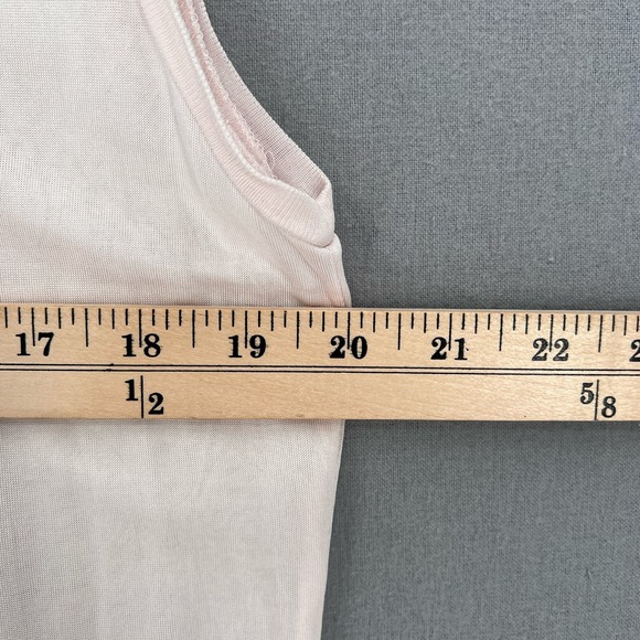 EQUIPEMENT Shirt Womens Small Light Pink Sheer Drapey Crew Neck Muscle tee Tank - Picture 13 of 15